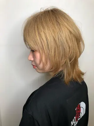 セミロング カラー パーマ ヘアアレンジ 高橋 隆一のヘアスタイル