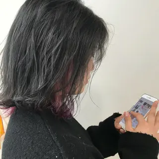 ショート カラー レイヤー/顔周り /AKARIのヘアスタイル