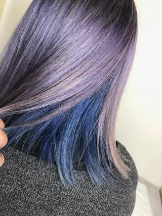 セミロング カラー 艶髪職人 山本隼正のヘアスタイル