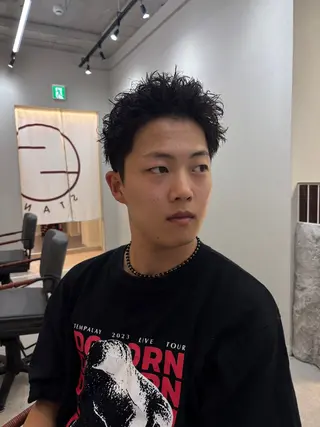 ショート パーマ メンズ STAND博多所属・⛽️STAND 博多⛽️のヘアスタイル
