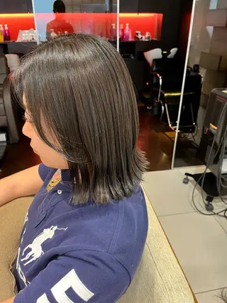 ミディアム カラー なつな/ 透明感カラーのヘアスタイル