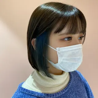 ミディアム カラー MOE🐈‍⬛🎀 エクステ/ワンホンのヘアスタイル