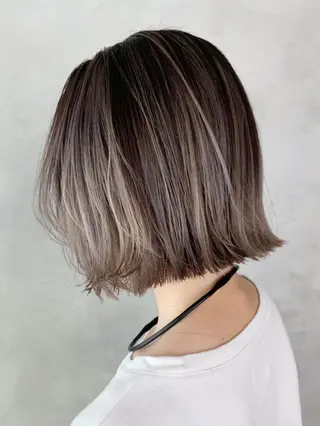 ショート カラー パーマ ヘアアレンジ ITbyALBUM 中野店のヘアスタイル