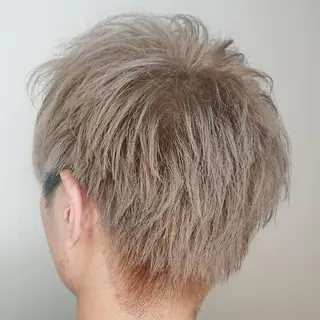 カラー パーマ ヘアアレンジ メンズ ブリーチ/ヘアケア/ 艶髪/イギチハルのヘアスタイル