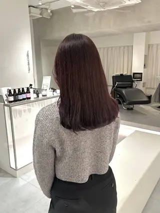 セミロング カラー 🧚つやさらhair 🧚manakaのヘアスタイル