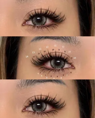 マツエク・マツパ S+アサクサ束感 外国人風パリジエンヌのマツエク・マツパデザイン