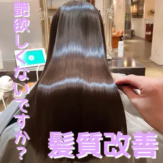 セミロング 髪質改善/shuki 韓国/代表取締役のヘアスタイル