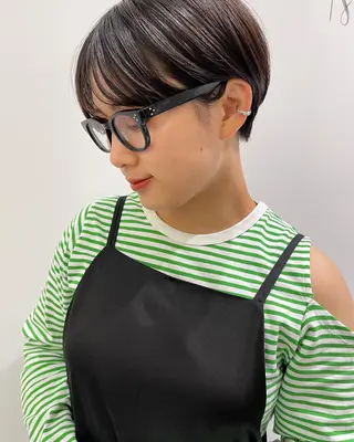 ショート カラー Maison所属・KAORI カオリのヘアスタイル