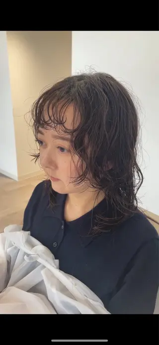 ミディアム パーマ Miyamoto Yasuchikaのヘアスタイル