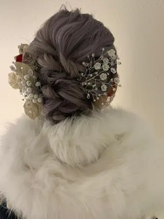 ミディアム Delight ヘアメイク着付けのヘアスタイル