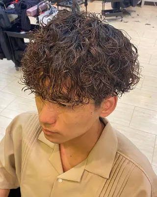 パーマ メンズ 年間2000名担当◎ パーマ職人/仲原佑樹のヘアスタイル