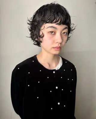 ショート パーマ パーマ /レイヤー 榛地渉馬 /矢場町のヘアスタイル