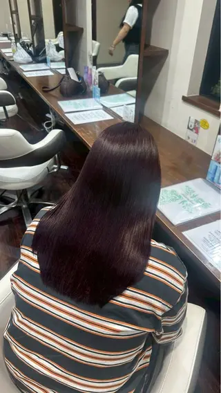 セミロング ルプラボウ/ぴーす/ 縮毛矯正のヘアスタイル