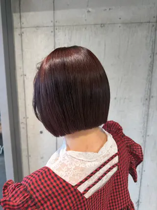 ミディアム カラー ヘアアレンジ 美髪・艶カラー・ ボブ・リクト💥のヘアスタイル