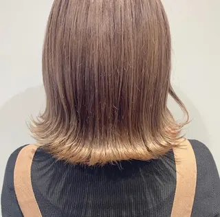 ミディアム たなか もえなのヘアスタイル