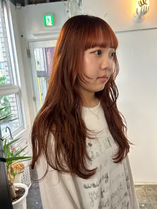 ロング 早野 心春のヘアスタイル