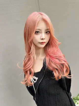 ロング カラー レイヤー/ウルフ ハイトーンhiroのヘアスタイル