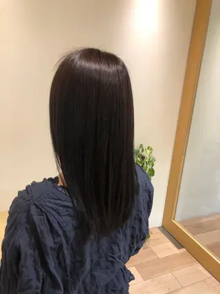 セミロング カラー INCE HAIR 竹牟礼翔のヘアスタイル