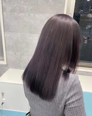 セミロング ♡似合わせハイトーン ♡maiのヘアスタイル