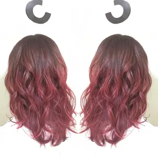 ミディアム カラー ヘアアレンジ メンズ キッズ ネイル マツエク・マツパ AUBE HAIRazul吉祥寺所属・綺麗な髪質にしたい方 限定🌈清水　祥のヘアスタイル