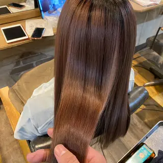 ロング カラー 🎈髪質改善カラー 縮毛矯正/河野🎈のヘアスタイル
