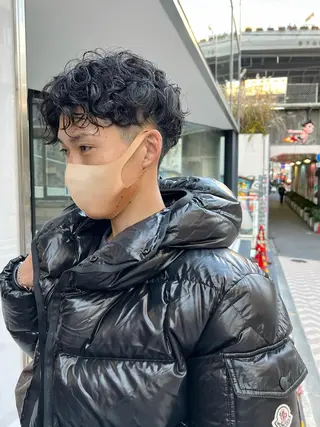 ショート パーマ メンズ GO TODAY SHAiRE SALON Arc店所属・🉐メンズヘア特化 men's/ケンイチのヘアスタイル