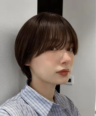 ショート カラー ren ボブロブ/ミディアムのヘアスタイル