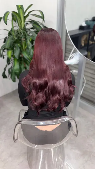 ロング カラー カケヒ セナのヘアスタイル