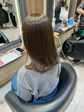 ミディアム カラー 赤み消しカラー🌱 YUZUKI🫧のヘアスタイル