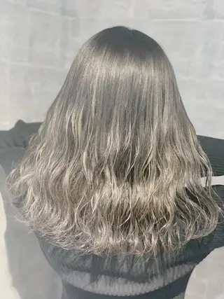 ロング ank classic hair【アンククラシックヘアー】所属・バレイヤージュ ハイライト　齋藤祐哉のヘアスタイル