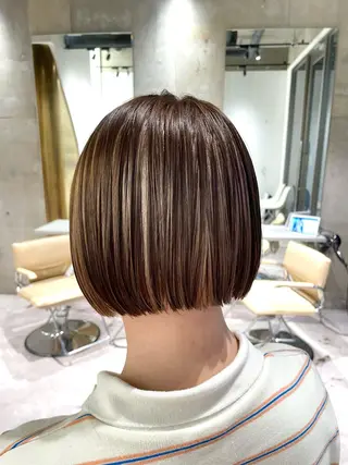 ショート カラー 海外レイヤー 🇺🇸/ヒナコのヘアスタイル