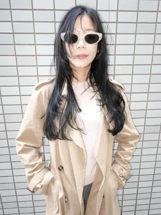 ロング カラー 西原 大智のヘアスタイル