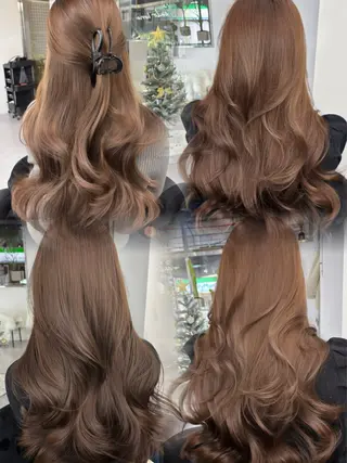 ロング カラー Ardore 韓国風カラー大阪のヘアスタイル