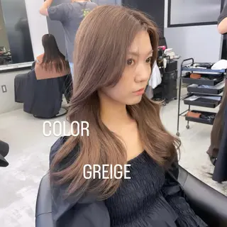 セミロング カラー エクステ🩵ブリーチ 韓国ヘア🩵KAEのヘアスタイル