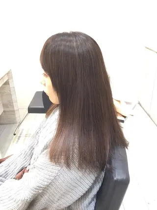 セミロング レイヤー／パーマ 西山賢志のヘアスタイル