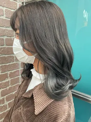 ミディアム カラー ヘアアレンジ レイヤーカット/髪質 改善/矯正🤍吉田のヘアスタイル