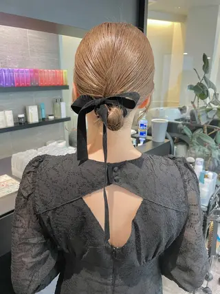 ミディアム ヘアアレンジ ダブルカラー🦖 /髪質改善⚡️しおりのヘアスタイル