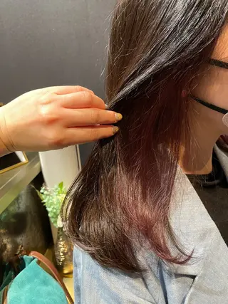 ロング カラー インナーカラー/ 韓国風🌿RIKOのヘアスタイル