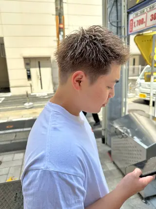 カラー メンズ 八谷 将平のヘアスタイル