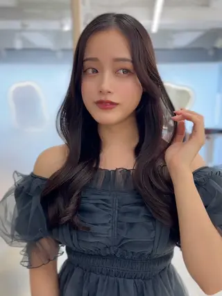 ロング 顔周り🇰🇷韓国 レイヤー/いづみ💞のヘアスタイル