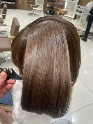 ミディアム 美髪×縮毛矯正 水上真由美😘のヘアスタイル