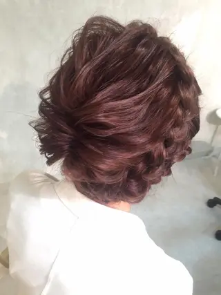 ミディアム セミロング カラー パーマ LAS 代表 ナガカワ コウヘイのヘアスタイル