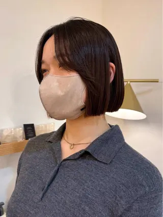 ショート カラー グレージュ/レイヤー /ボブ/moyu🎀のヘアスタイル