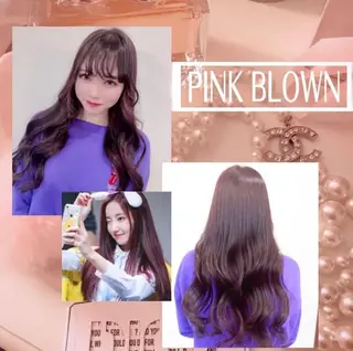 ロング カラー ヘアアレンジ eN°byyoureshair所属・🎀トップスタイリ スト湯川響🎀のヘアスタイル