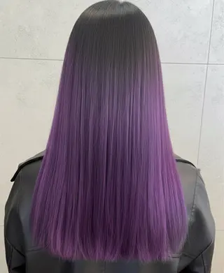 セミロング カラー 福田 武士のヘアスタイル