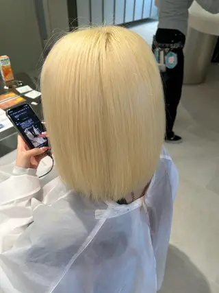 ミディアム カラー パーマ ショートカット募集中 /NAGISAのヘアスタイル