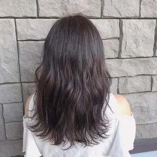 セミロング カラー 店長/mao/ 前髪/顔周りカットのヘアスタイル