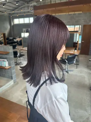 ミディアム カラー 柔らかいcolor 🌿harukaのヘアスタイル