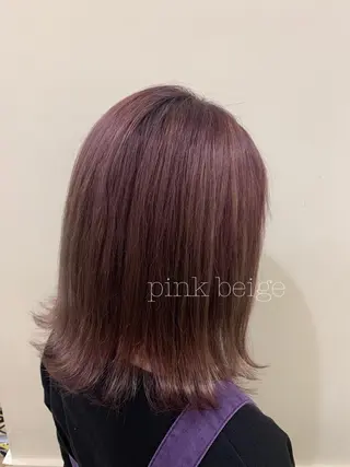ミディアム カラー ぱつっとボブ/ 小野あかねのその他イメージ
