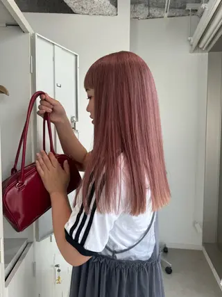 ロング カラー 店長　MANAMI ／ブリーチ／骨格ボブのヘアスタイル